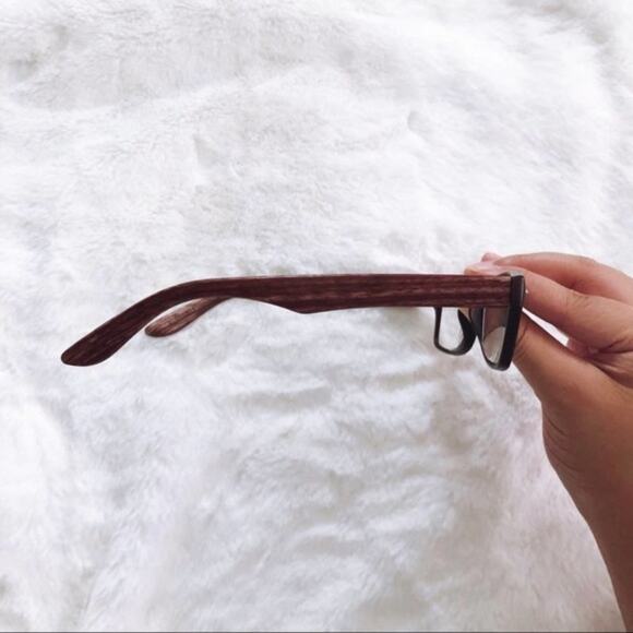 Hugo Light Wood Black Reading Glasses - Picture 6 of 9